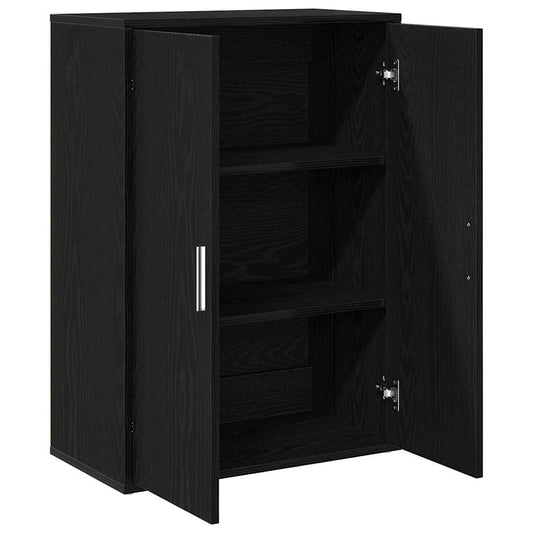 vidaXL Sideboard Black Oak 60 x 31 x 84 cm Engineered Wood