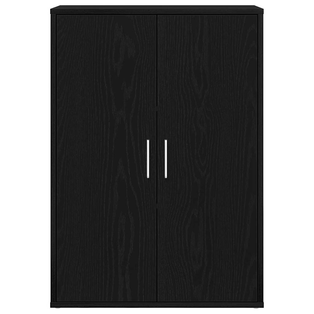 vidaXL Sideboard Black Oak 60 x 31 x 84 cm Engineered Wood