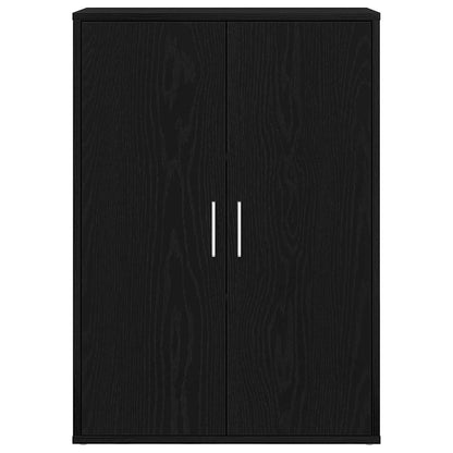 vidaXL Sideboard Black Oak 60 x 31 x 84 cm Engineered Wood