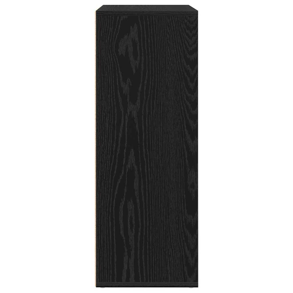 vidaXL Sideboard Black Oak 60 x 31 x 84 cm Engineered Wood