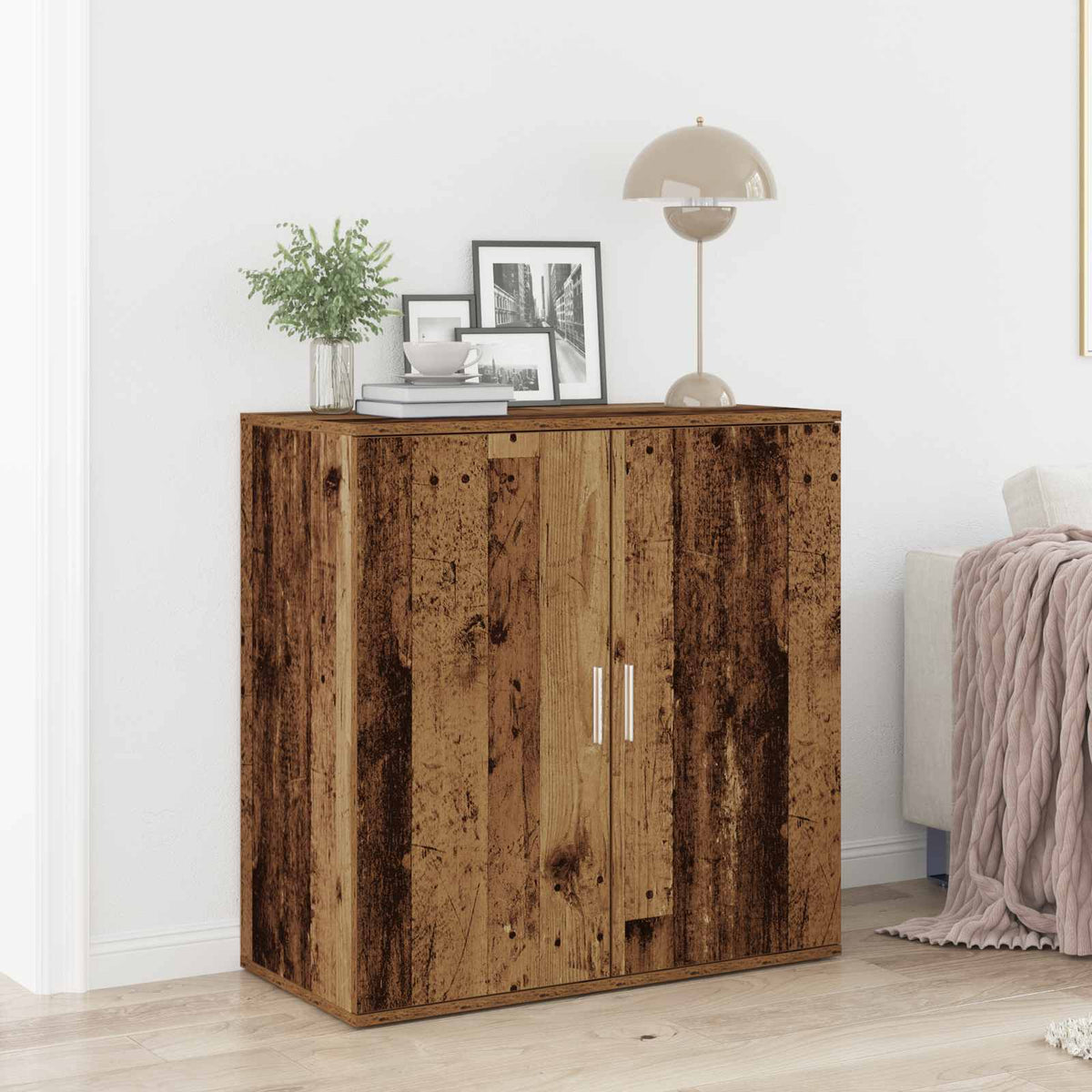 vidaXL Sideboard Old Wood 79 x 38 x 80 cm Engineered Wood