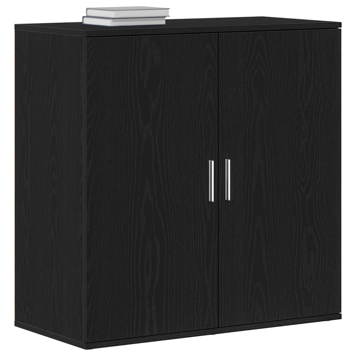 vidaXL Sideboard Black Oak 79 x 38 x 80 cm Engineered Wood