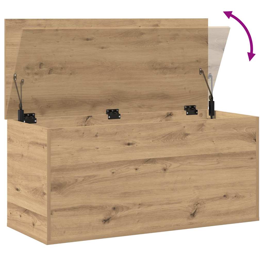 vidaXL Storage Box Artisan oak 100 x 42 x 46 cm Engineered Wood