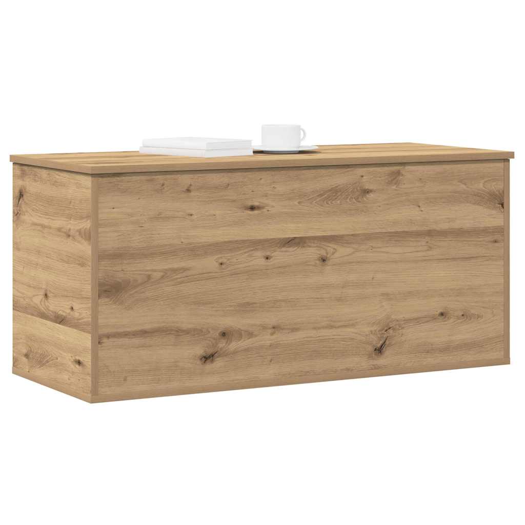 vidaXL Storage Box Artisan oak 100 x 42 x 46 cm Engineered Wood
