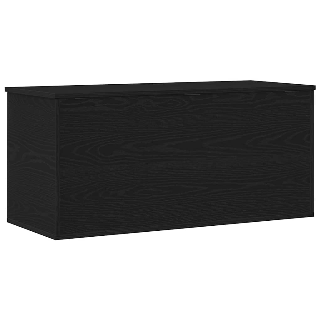 vidaXL Storage Box Black oak 100 x 42 x 46 cm Engineered Wood