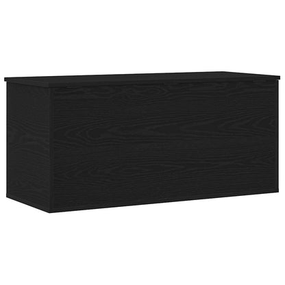 vidaXL Storage Box Black oak 100 x 42 x 46 cm Engineered Wood