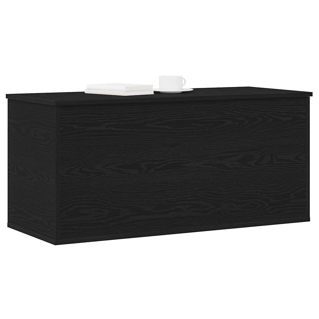 vidaXL Storage Box Black oak 100 x 42 x 46 cm Engineered Wood