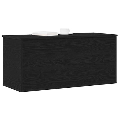 vidaXL Storage Box Black oak 100 x 42 x 46 cm Engineered Wood