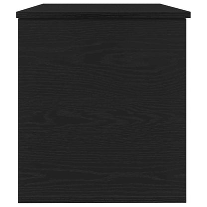 vidaXL Storage Box Black oak 100 x 42 x 46 cm Engineered Wood