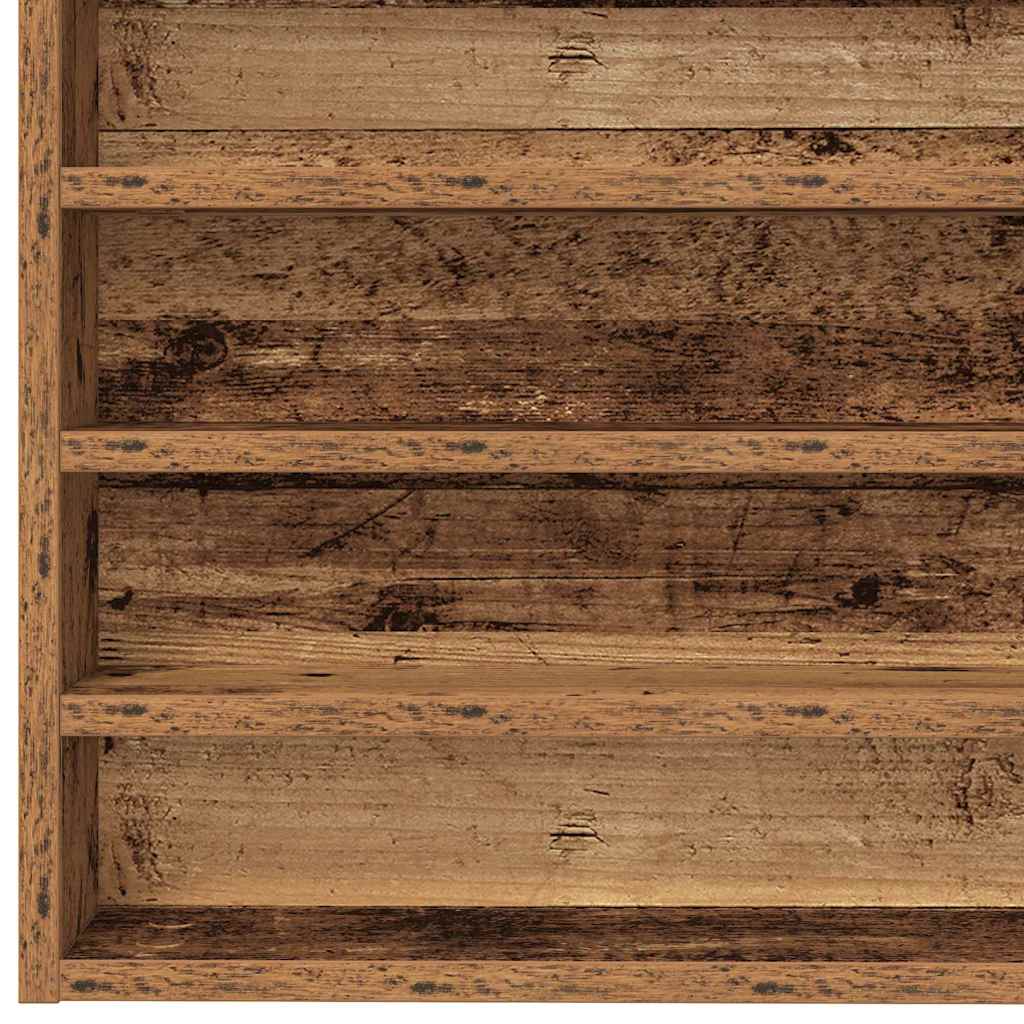 vidaXL Display Cabinet Old Wood 100 x 8.5 x 50 cm Engineered Wood