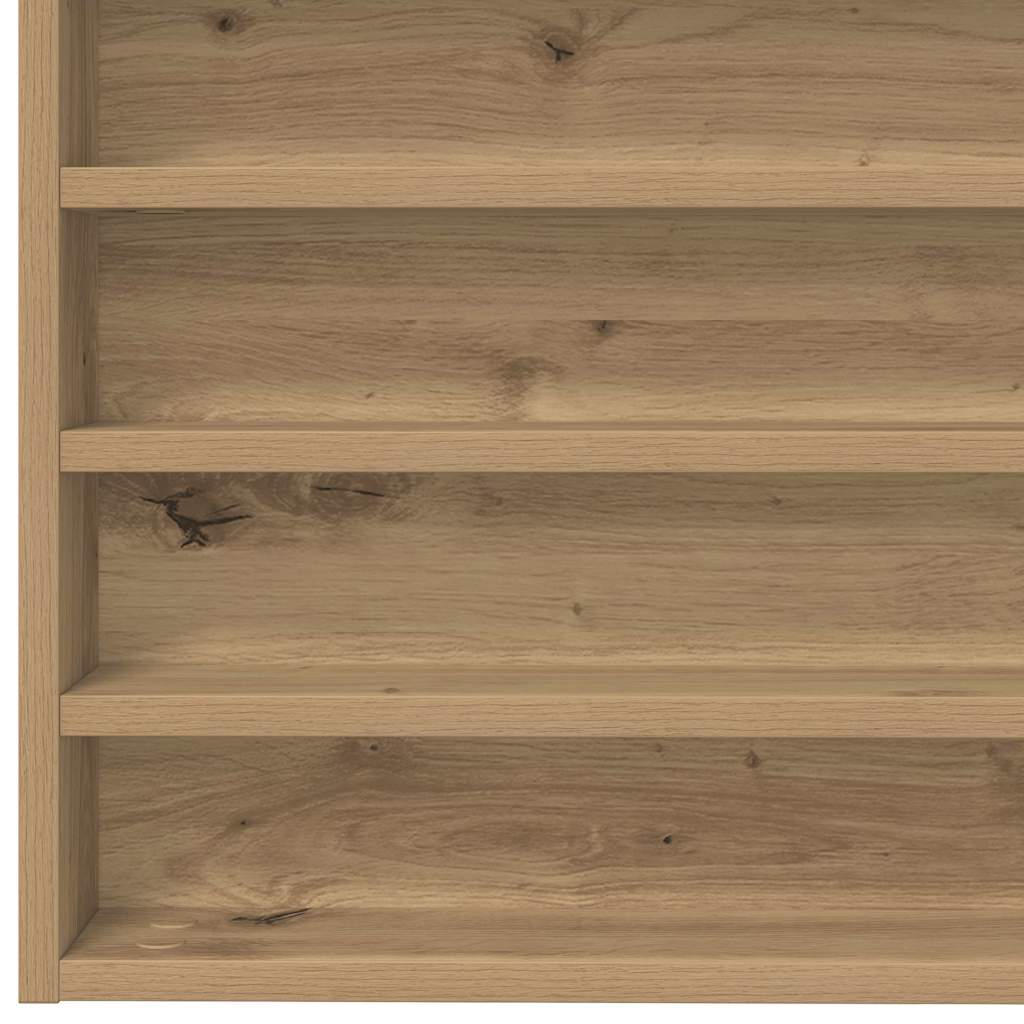 vidaXL Display Cabinet Artisan Oak 100 x 8.5 x 50 cm Engineered Wood