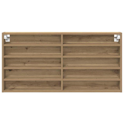 vidaXL Display Cabinet Artisan Oak 100 x 8.5 x 50 cm Engineered Wood
