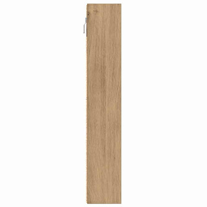 vidaXL Display Cabinet Artisan Oak 100 x 8.5 x 50 cm Engineered Wood