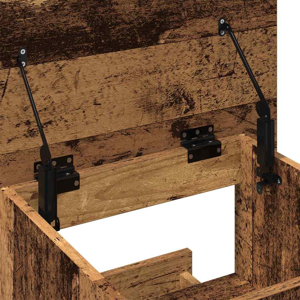 vidaXL Podium with Drawer Old Wood 55 x 55 x 107 cm Engineered Wood