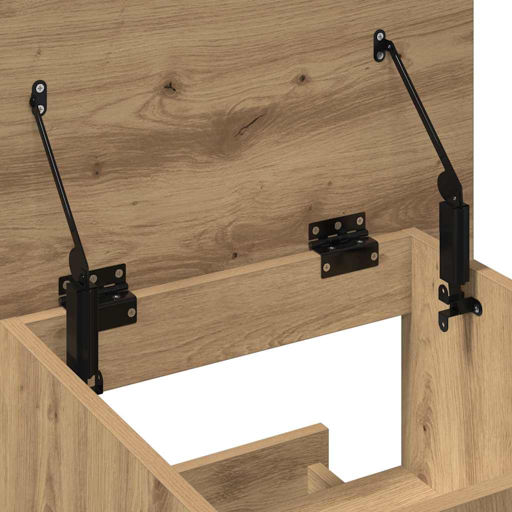 vidaXL Podium with Drawer Artisan Oak 55 x 55 x 107 cm Engineered Wood