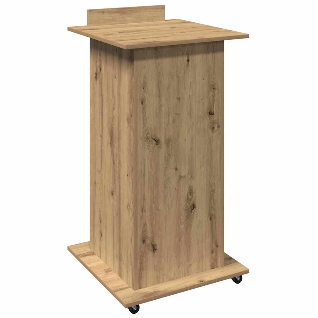 vidaXL Podium with Drawer Artisan Oak 55 x 55 x 107 cm Engineered Wood