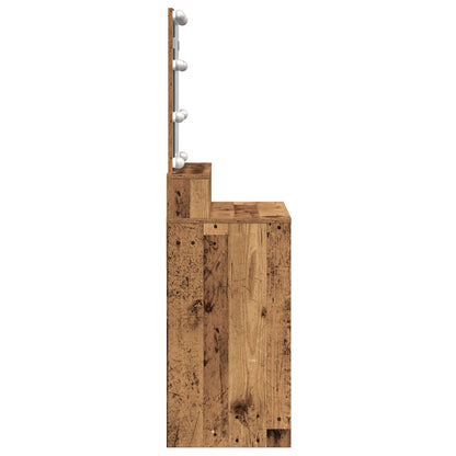 vidaXL Dressing Table Old Wood 80 x 41 x 144.5 cm Engineered Wood