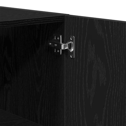 vidaXL Wall Cabinet Black Oak 60 x 31.5 x 60 cm Engineered Wood