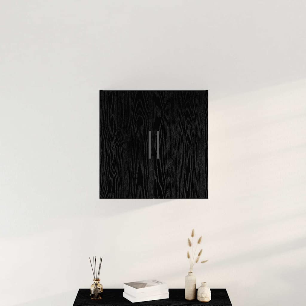 vidaXL Wall Cabinet Black Oak 60 x 31.5 x 60 cm Engineered Wood