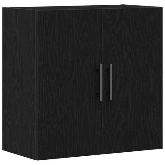 vidaXL Wall Cabinet 60 x 31.5 x 60 cm Engineered Wood Black Oak
