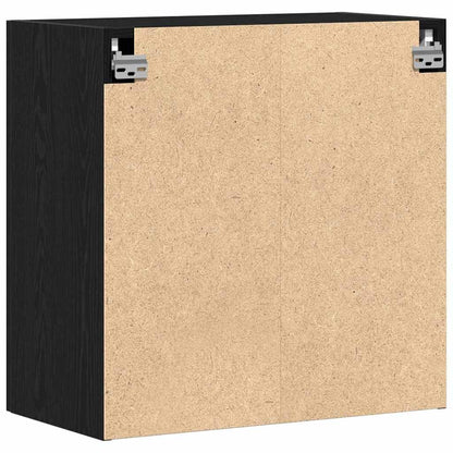 vidaXL Wall Cabinet Black Oak 60 x 31.5 x 60 cm Engineered Wood