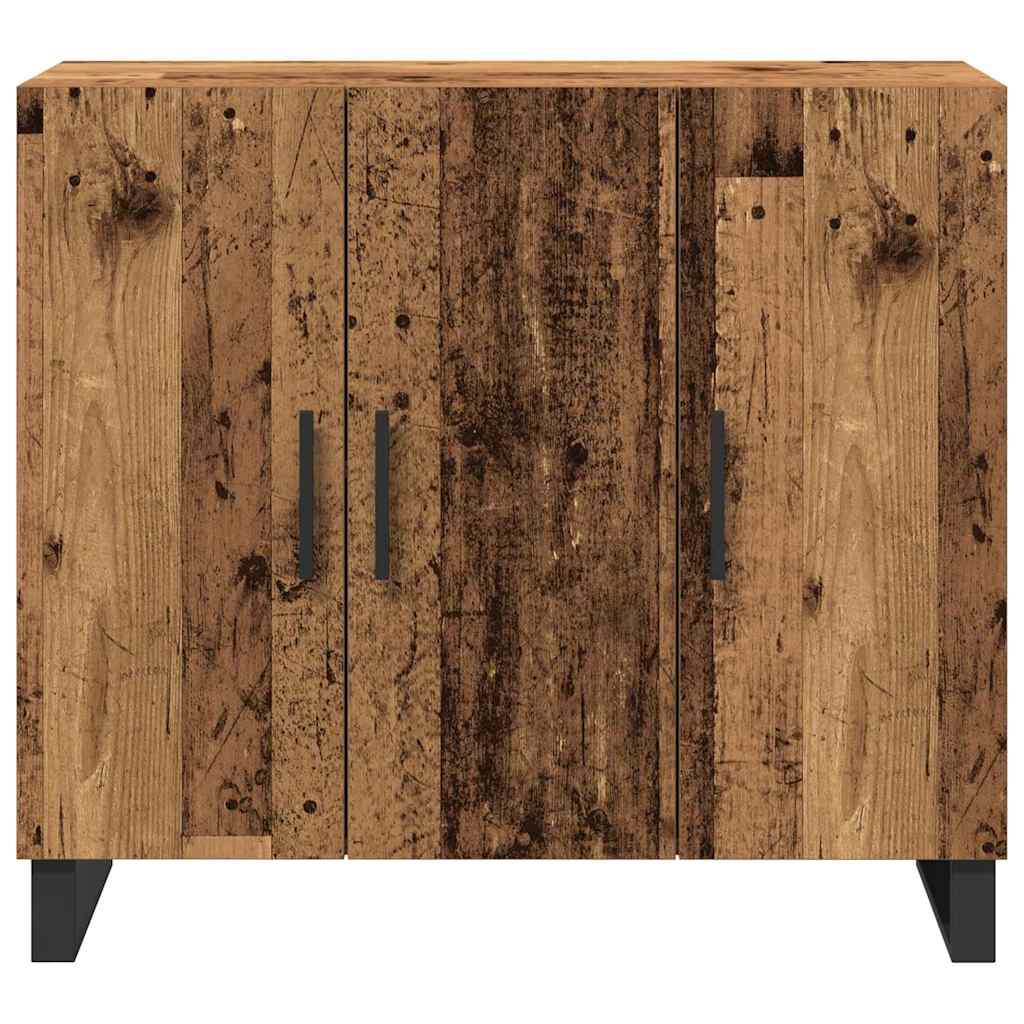 vidaXL Sideboard Old Wood 90 x 34 x 80 cm Engineered Wood