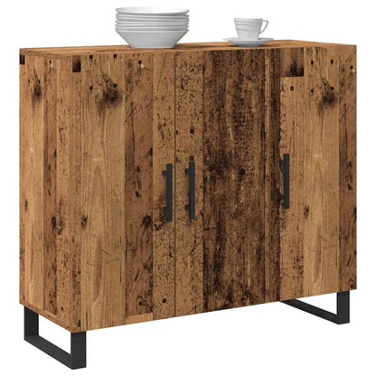vidaXL Sideboard Old Wood 90 x 34 x 80 cm Engineered Wood