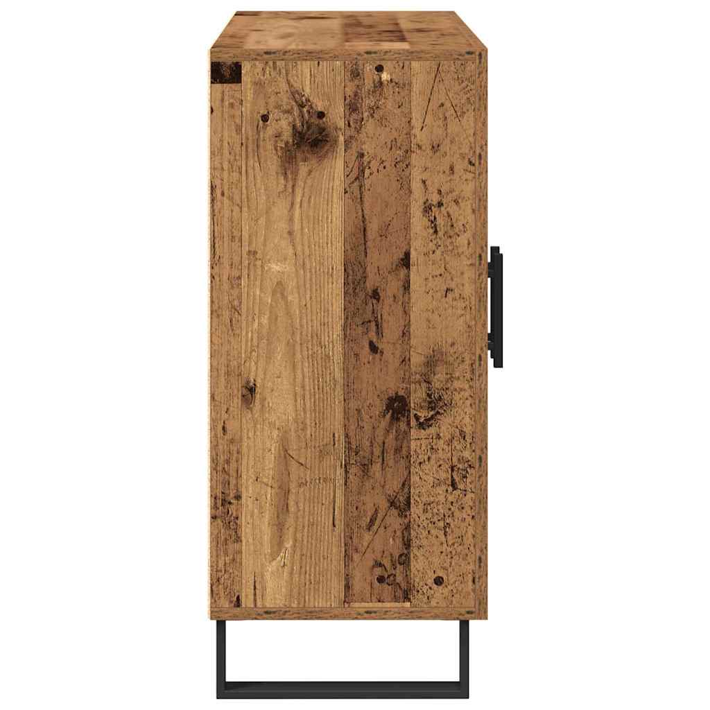 vidaXL Sideboard Old Wood 90 x 34 x 80 cm Engineered Wood