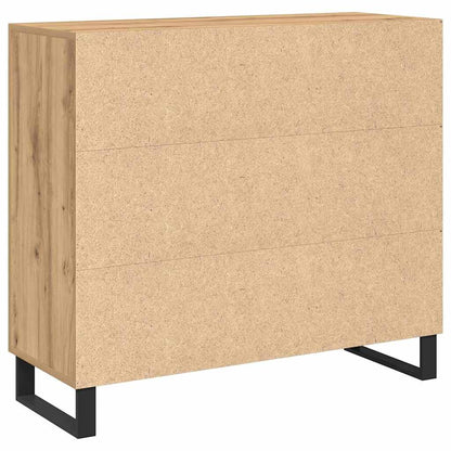 vidaXL Sideboard Artisan Oak 90 x 34 x 80 cm Engineered Wood