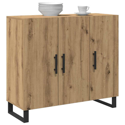 vidaXL Sideboard Artisan Oak 90 x 34 x 80 cm Engineered Wood