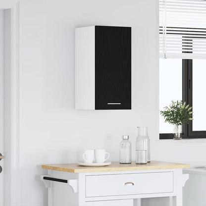 vidaXL Hanging Cabinet Black Oak 30x31x60 cm Engineered Wood