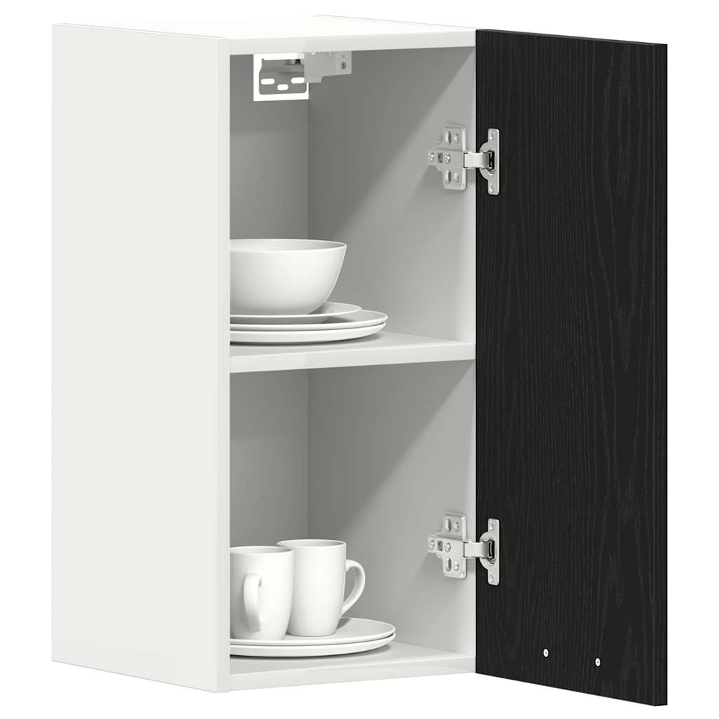 vidaXL Hanging Cabinet Black Oak 30x31x60 cm Engineered Wood