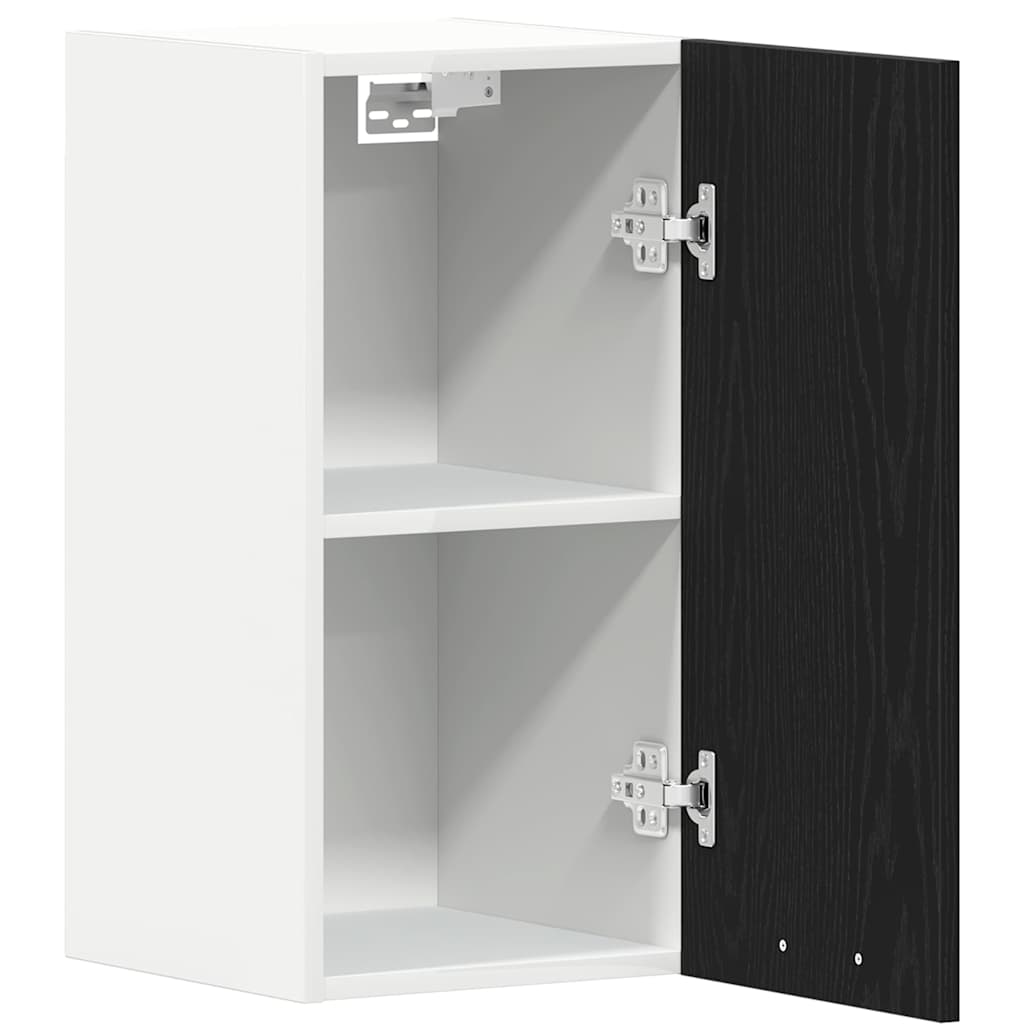 vidaXL Hanging Cabinet Black Oak 30x31x60 cm Engineered Wood