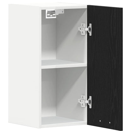 vidaXL Hanging Cabinet Black Oak 30x31x60 cm Engineered Wood