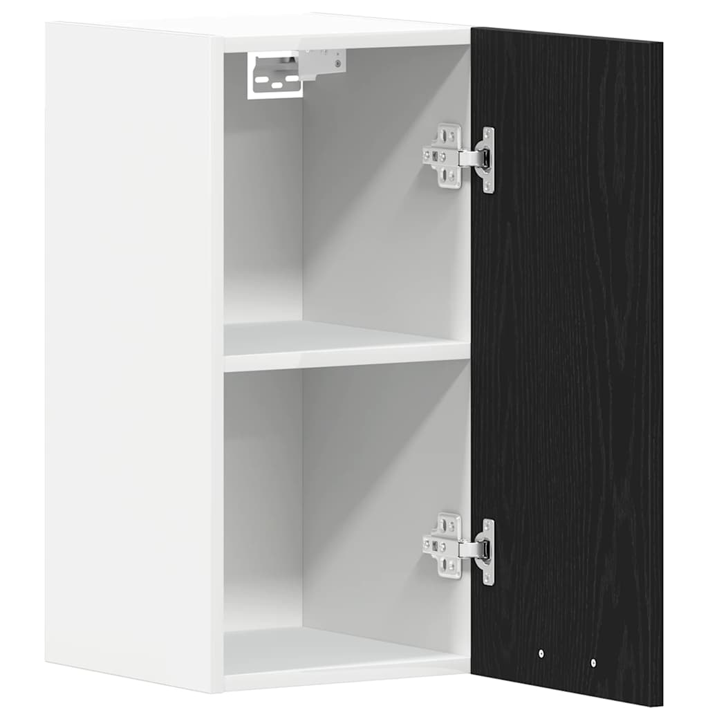 vidaXL Hanging Cabinet Black Oak 30x31x60 cm Engineered Wood