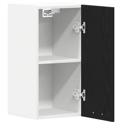 vidaXL Hanging Cabinet Black Oak 30x31x60 cm Engineered Wood