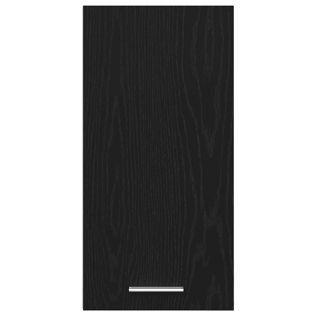 vidaXL Hanging Cabinet Black Oak 30x31x60 cm Engineered Wood