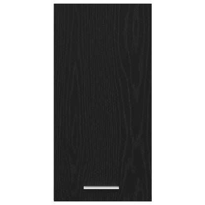 vidaXL Hanging Cabinet Black Oak 30x31x60 cm Engineered Wood