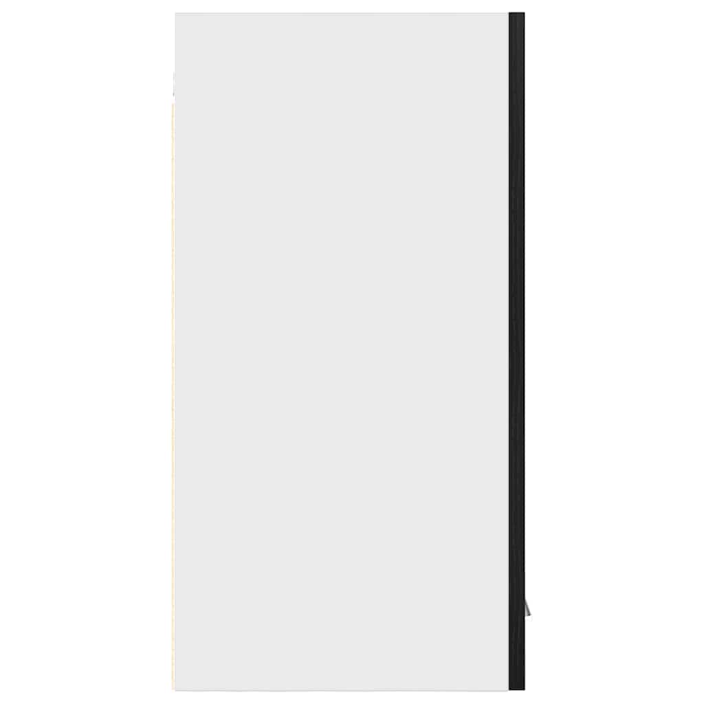 vidaXL Hanging Cabinet Black Oak 30x31x60 cm Engineered Wood