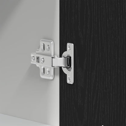 vidaXL Hanging Cabinet Black Oak 30x31x60 cm Engineered Wood