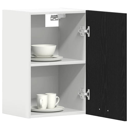 vidaXL Hanging Cabinet Black Oak 40x31x60 cm Engineered Wood