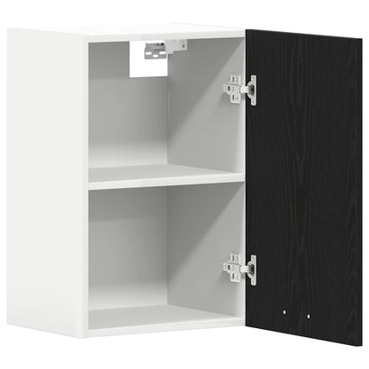 vidaXL Hanging Cabinet Black Oak 40x31x60 cm Engineered Wood