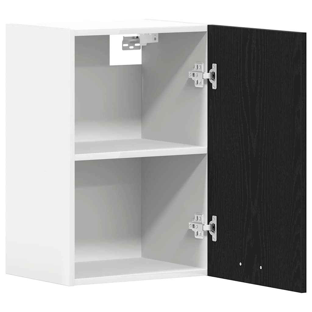 vidaXL Hanging Cabinet Black Oak 40x31x60 cm Engineered Wood