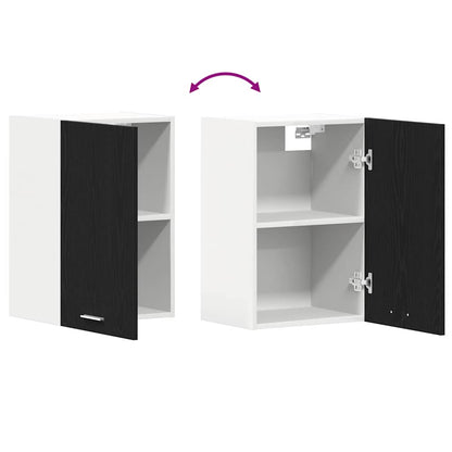 vidaXL Hanging Cabinet Black Oak 40x31x60 cm Engineered Wood