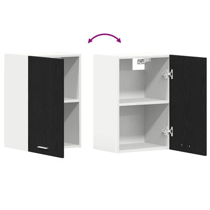 vidaXL Hanging Cabinet Black Oak 40x31x60 cm Engineered Wood
