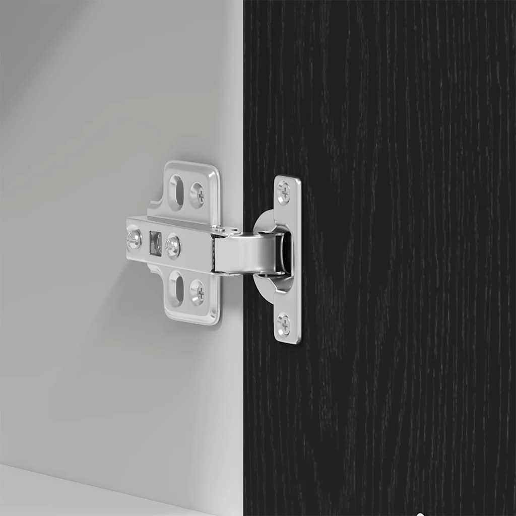 vidaXL Hanging Cabinet Black Oak 40x31x60 cm Engineered Wood