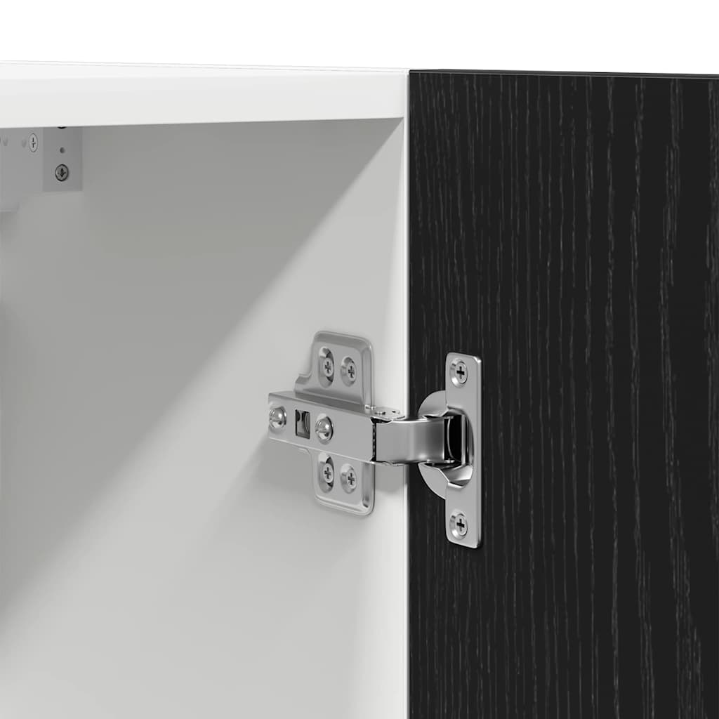 vidaXL Hanging Cabinet Black Oak 50 x 31 x 60 cm Engineered Wood