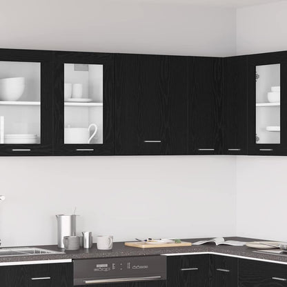 vidaXL Hanging Cabinet Black Oak 50 x 31 x 60 cm Engineered Wood