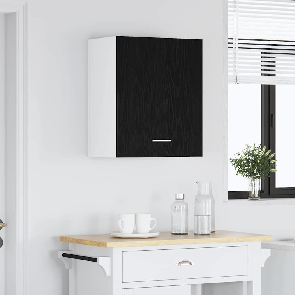 vidaXL Hanging Cabinet Black Oak 50 x 31 x 60 cm Engineered Wood