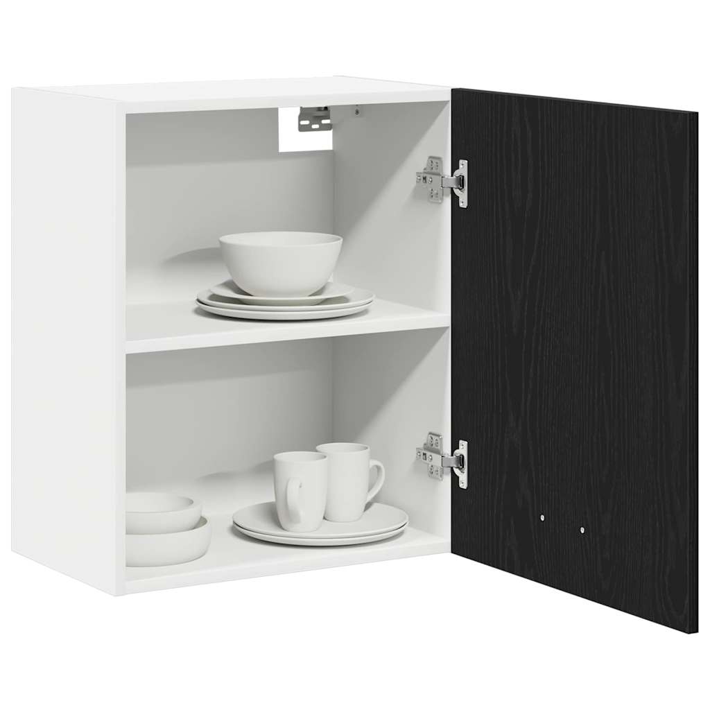vidaXL Hanging Cabinet Black Oak 50 x 31 x 60 cm Engineered Wood